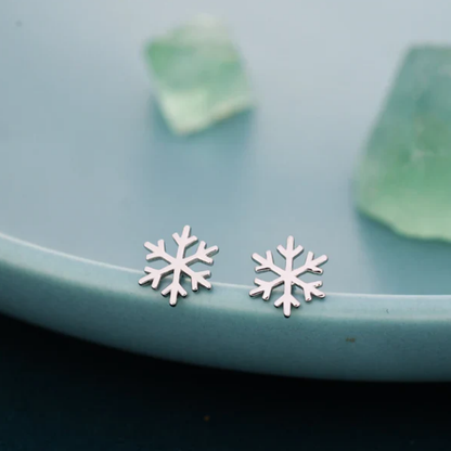 Winter’s Whisper Snowflake Earrings