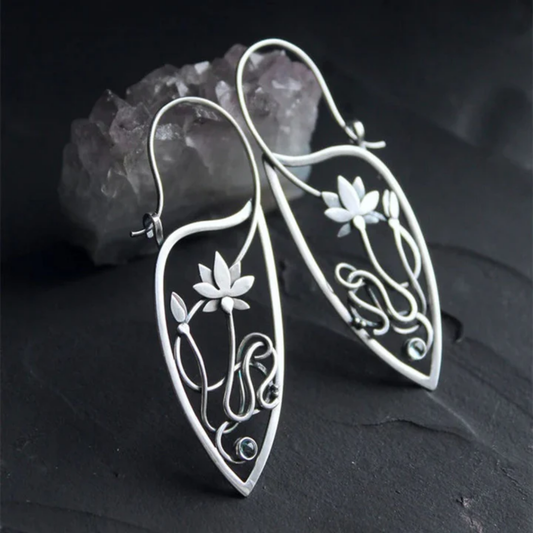 Enchanted Lotus Bloom Earrings