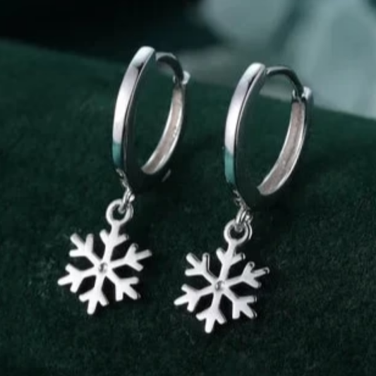 Winter’s Grace Snowflake Earrings