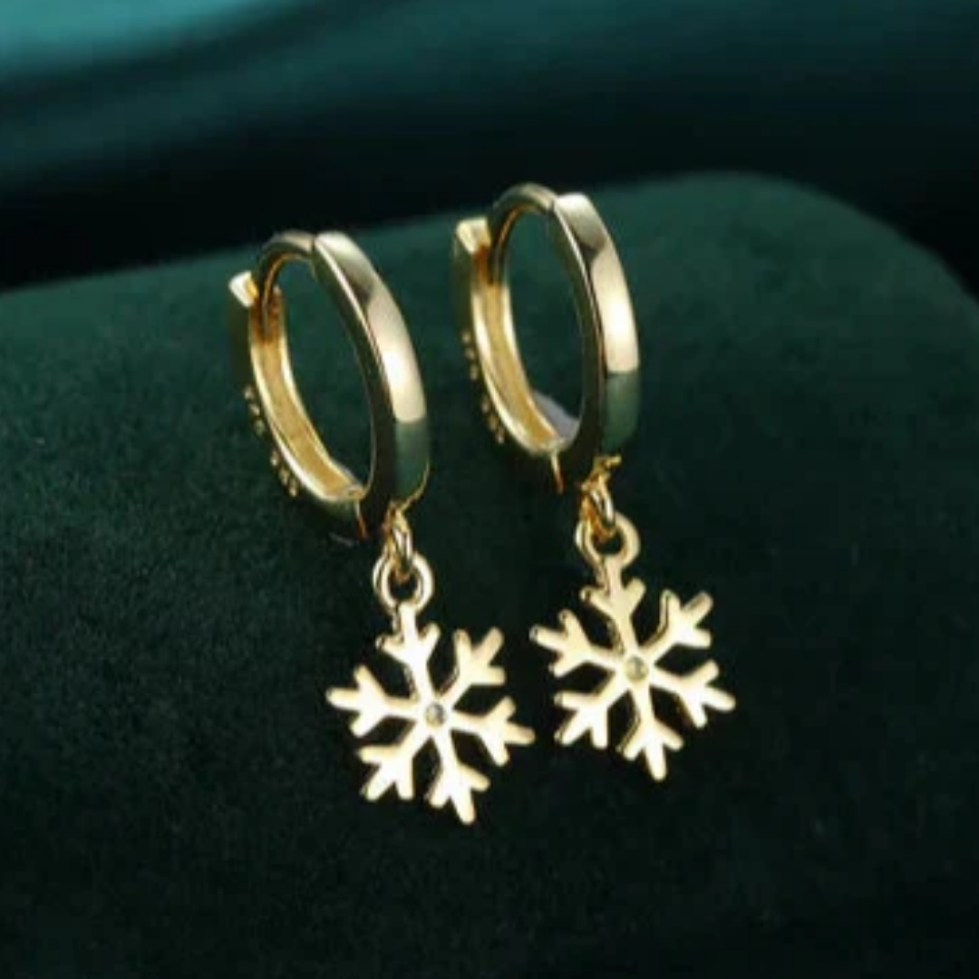 Winter’s Grace Snowflake Earrings