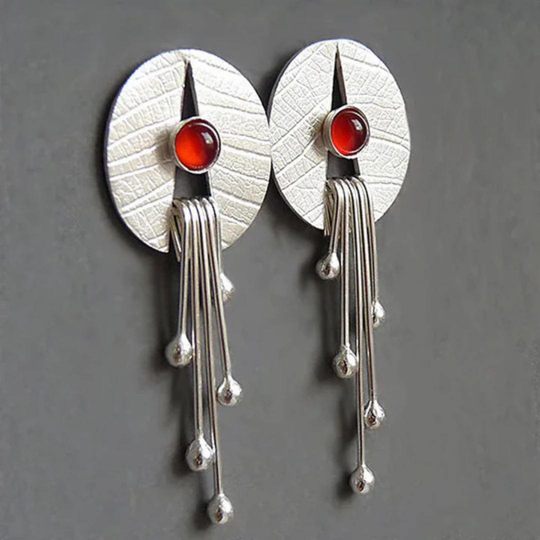 Scarlet Dawn Cascade Earrings