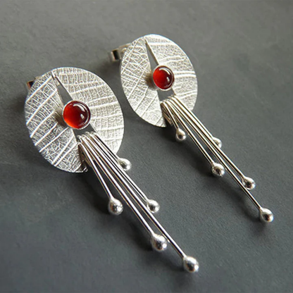 Scarlet Dawn Cascade Earrings