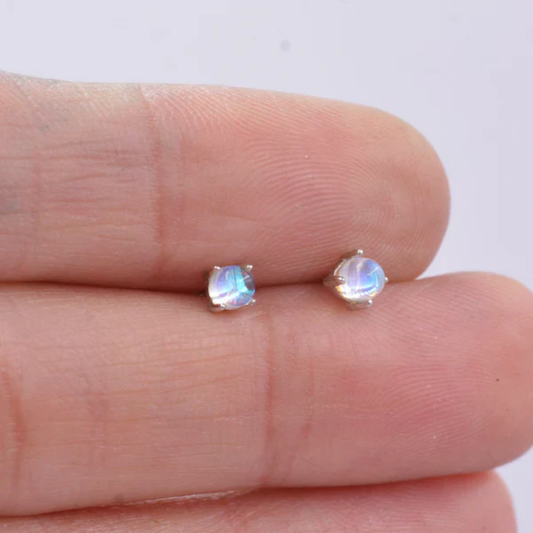 Moonlit Glow Stud Earrings