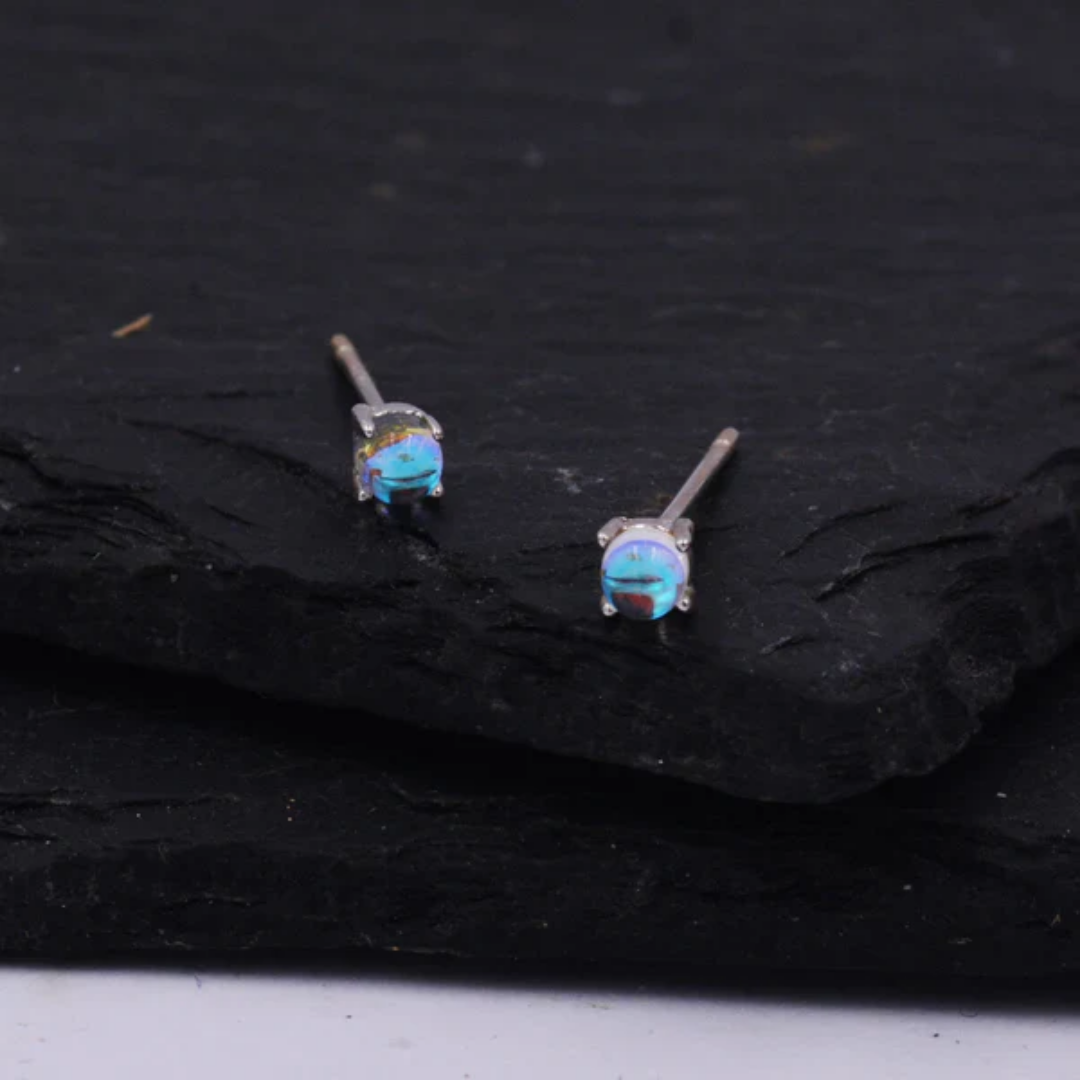 Moonlit Glow Stud Earrings