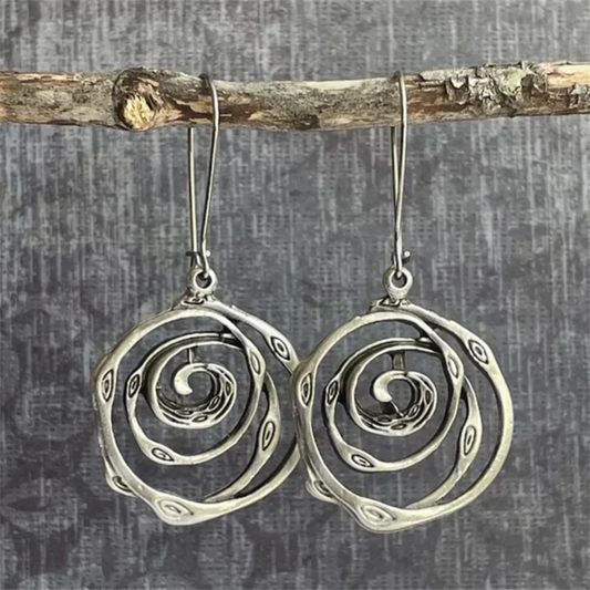 Spiral Sage Artisan Earrings