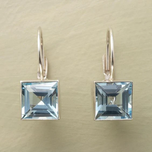Crystal Clarity Square-Cut Earrings