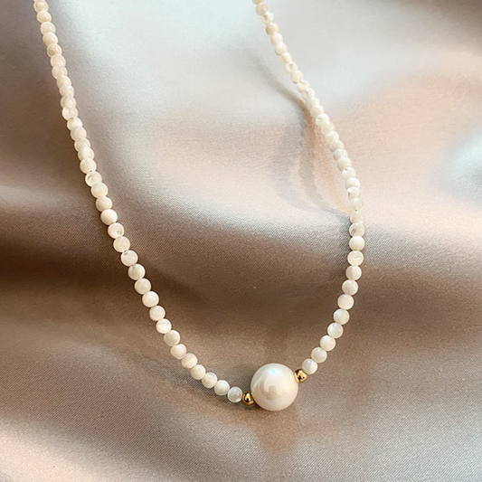 Moonlit Grace Pearl Necklace