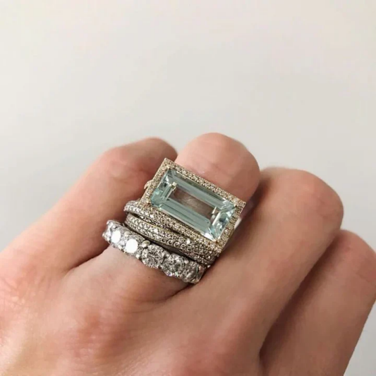 Celestine Ice Ring Set