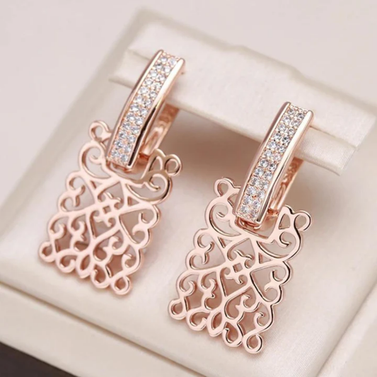 Rose Filigree Radiance Earrings