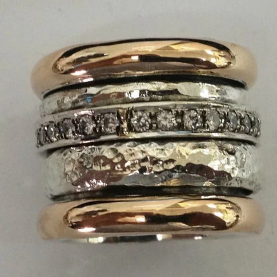 Rustic Harmony Stacked Ring