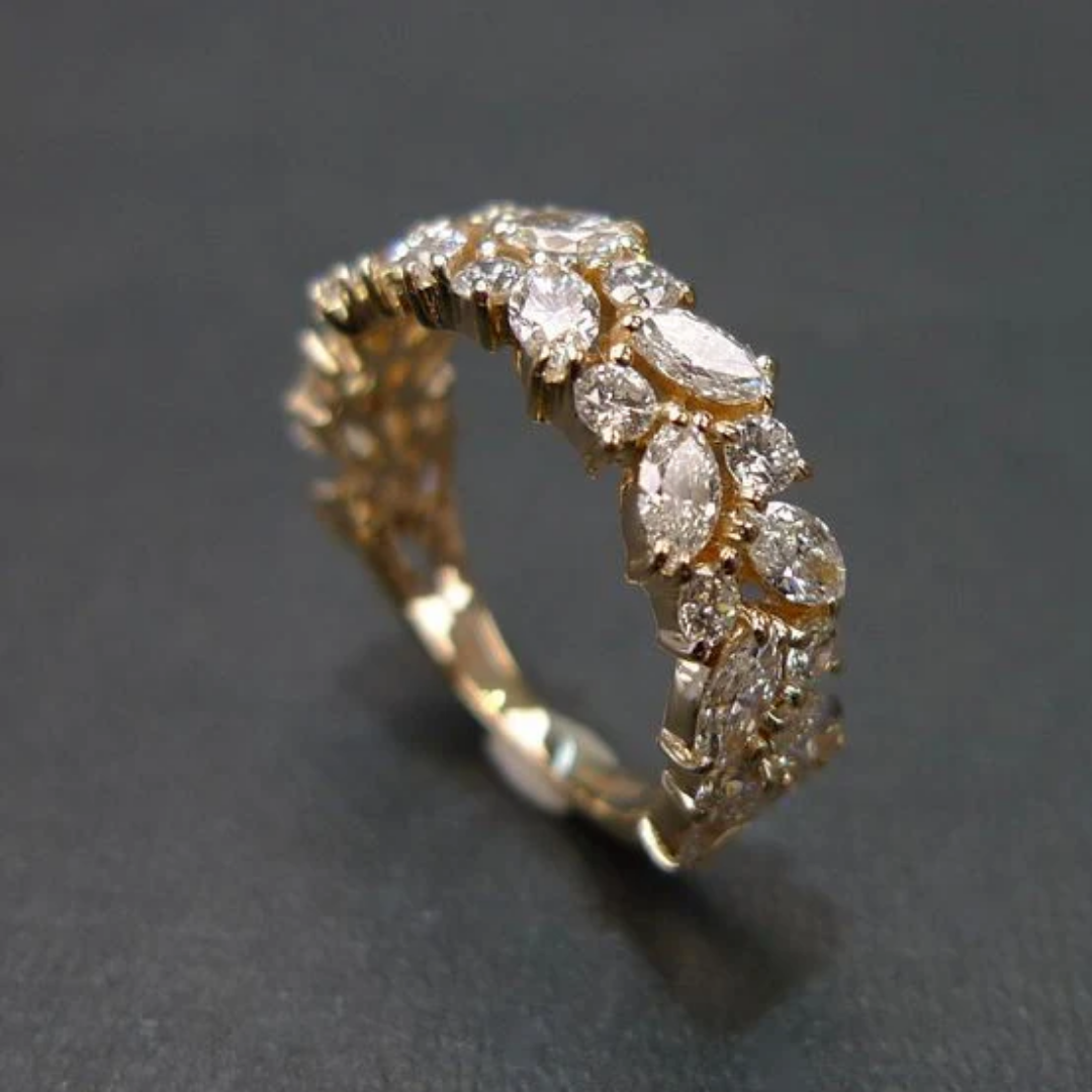 Eternal Sparkle Cluster Ring