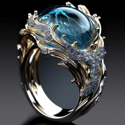 Celestial Tide Ocean Ring