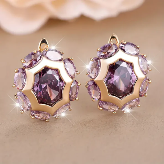 Amethyst Radiance Earrings