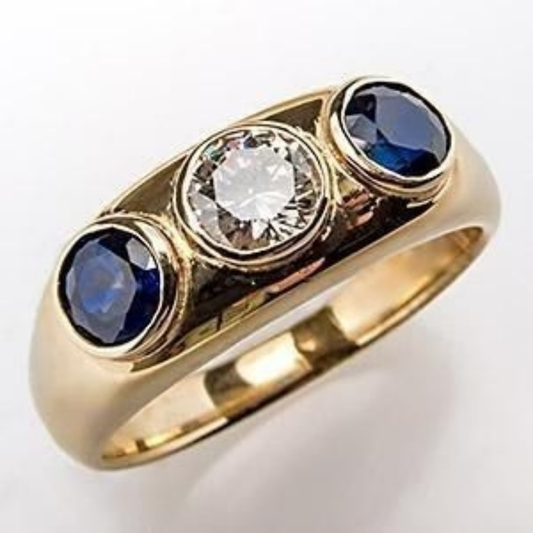 Royal Midnight Trio Ring