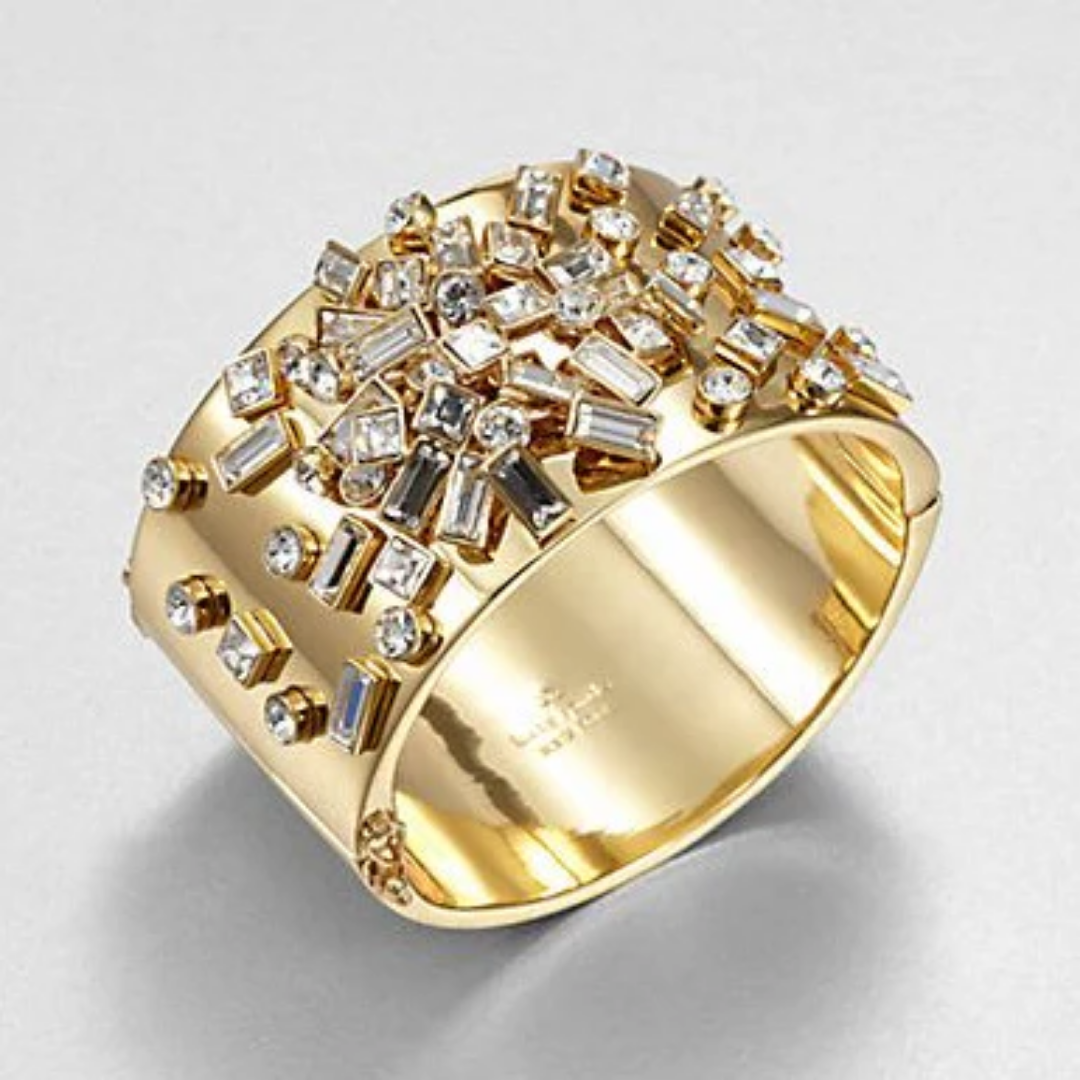 Golden Starlight Cluster Ring