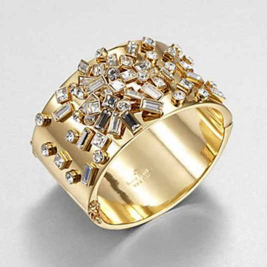 Golden Starlight Cluster Ring