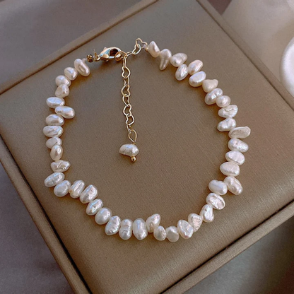 Whispering Tides Pearl Bracelet