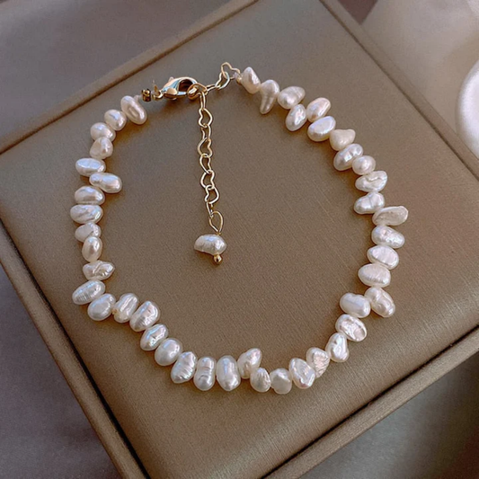 Whispering Tides Pearl Bracelet