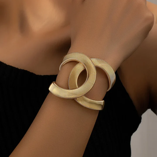 Golden Echo Interlock Bracelet