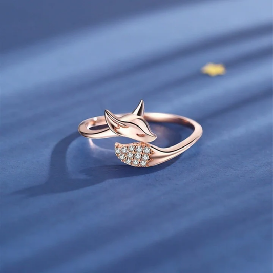 Whimsical Fox Sparkle Ring