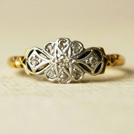 Gilded Bloom Heritage Ring