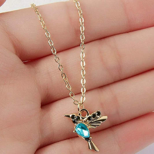 Azure Hummingbird Necklace