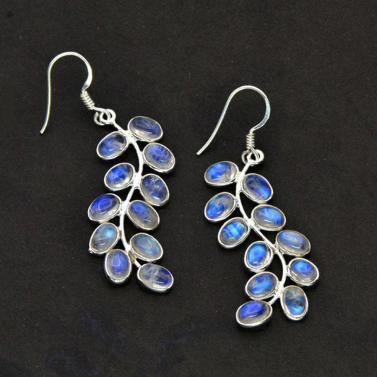 Moonlit Vine Crystal Earrings