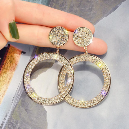 Golden Halo Spark Earrings
