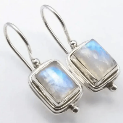 Lunar Glow Rectangle Earrings