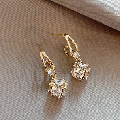 Celestial Cage Drop Earrings