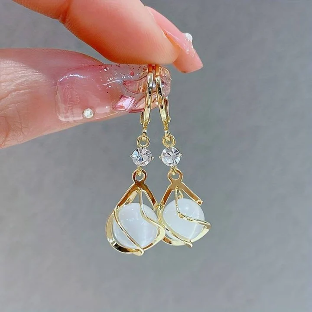 Pearl Bloom Drop Earrings