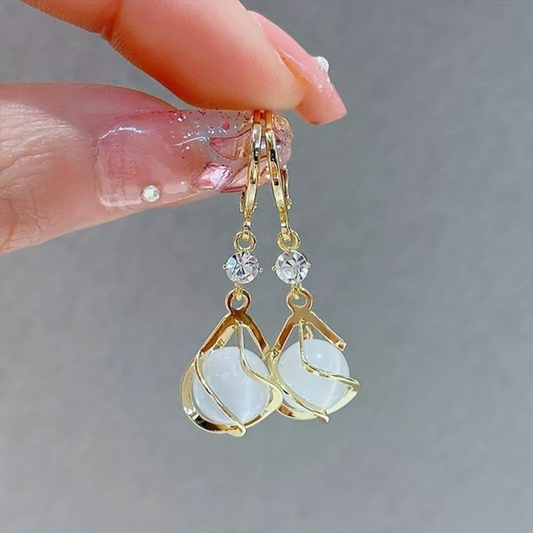 Pearl Bloom Drop Earrings