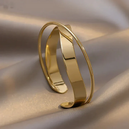 Golden Mirage Cuff Bracelet