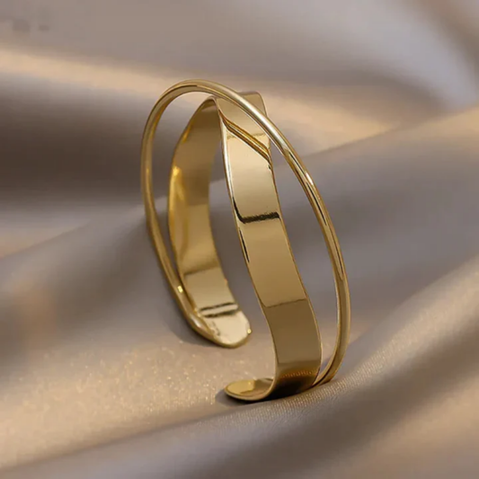 Golden Mirage Cuff Bracelet