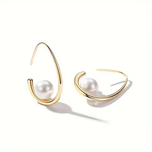 Lustre Horizon Pearl Earrings