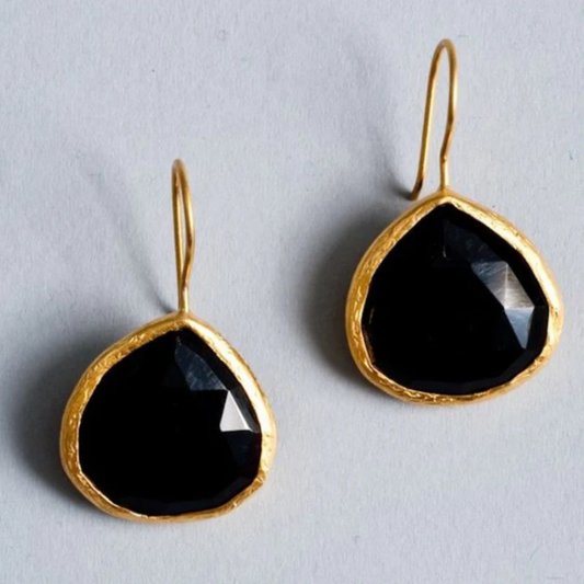 Midnight Teardrop Elegance Earrings