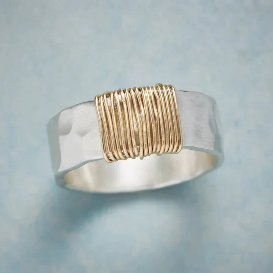 Golden Thread Harmony Ring