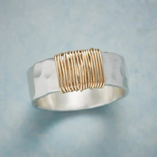 Golden Thread Harmony Ring