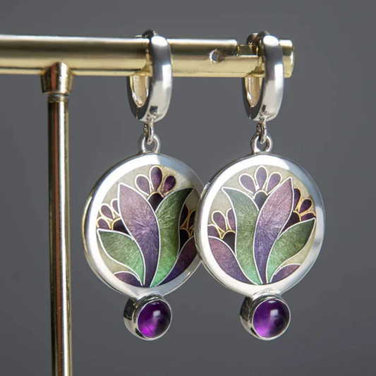 Amethyst Bloom Earrings