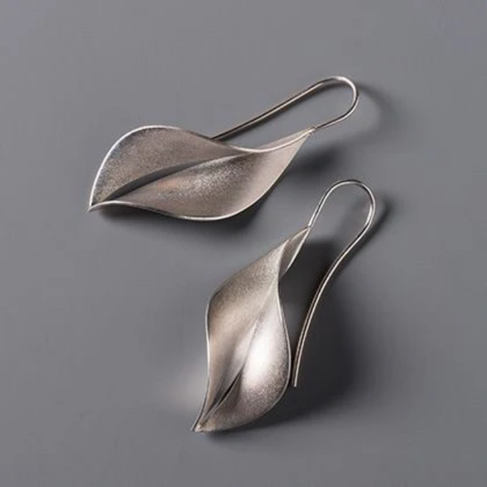 Whispering Leaf Drop Earrings