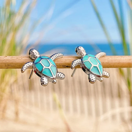 Ocean’s Guardian Turtle Earrings