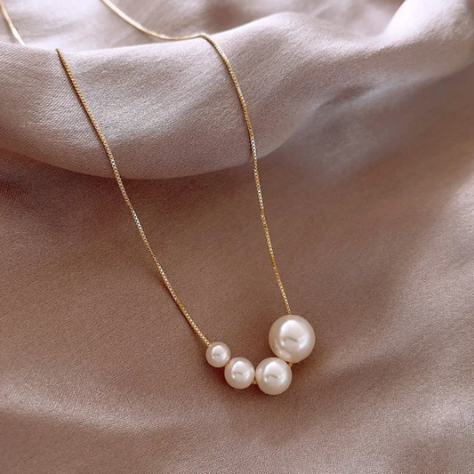 Golden Harmony Pearl Necklace