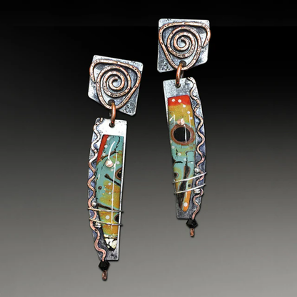 Spiral Horizon Artisan Earrings