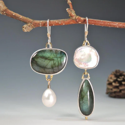 Enchanted Forest Pearl Earrings