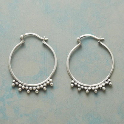 Moonlit Halo Hoop Earrings