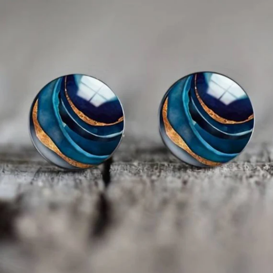 Midnight Wave Horizon Earrings