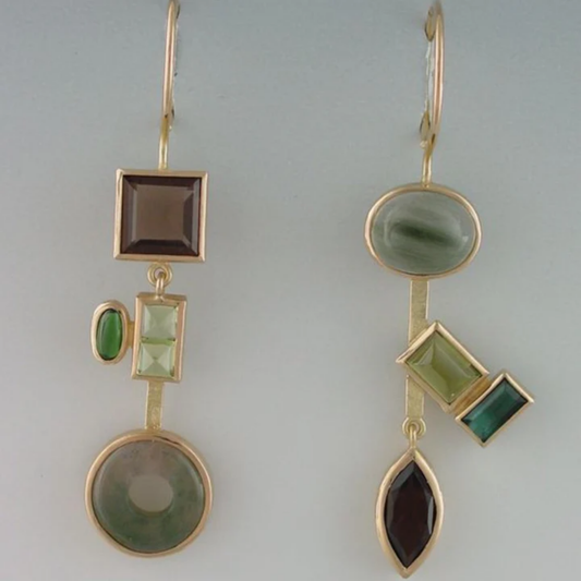 Enchanted Geometry Gemstone Earrings