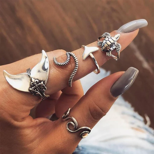 Ocean Spirit Ring Set