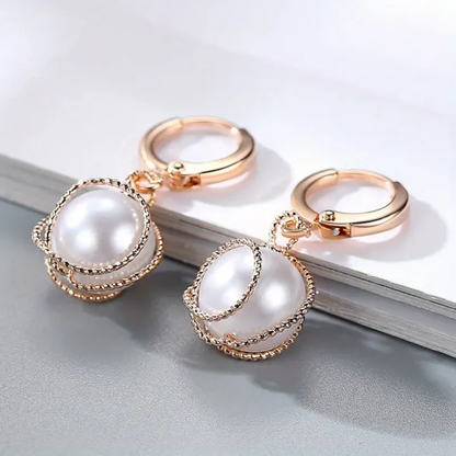 Enchanted Pearl Orbit Earrings