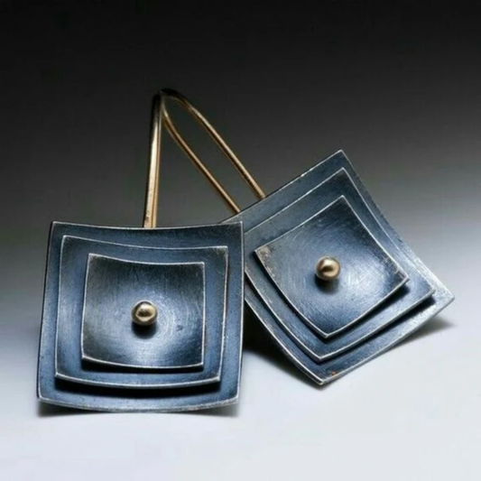 Midnight Geometry Earrings